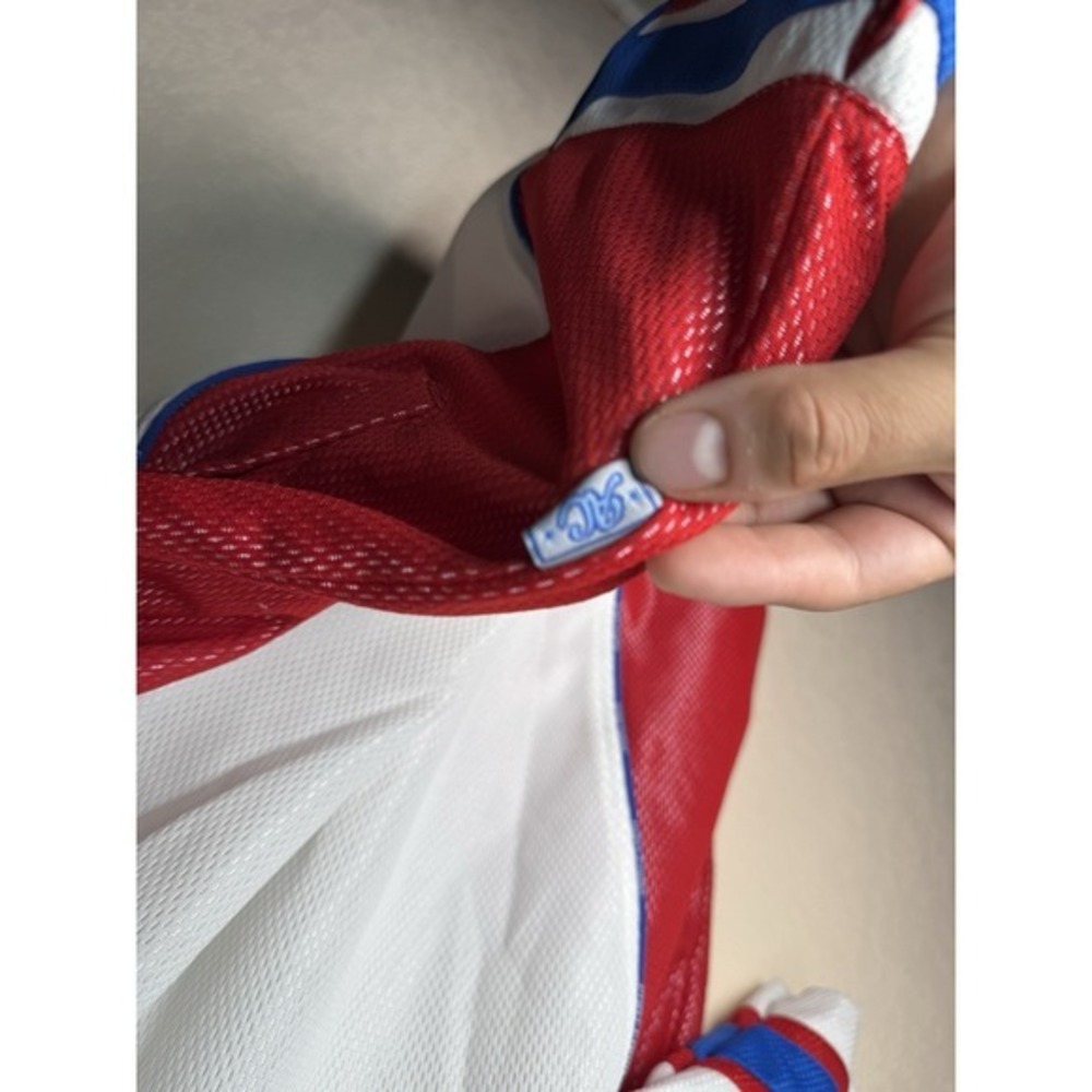 Phat Farm All City Athletiques Red White Blue 1992 Mesh Track Jacket‎ (Men's M) - Picture 10 of 11
